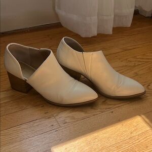 Women’s make a difference off white vegan leather bootie